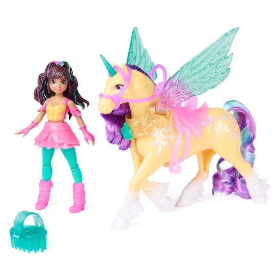 Slika Wing Magic Ava i Leaf, pokretna lutka i jednorog s krilima 6076941 UNICORN ACADEMY 