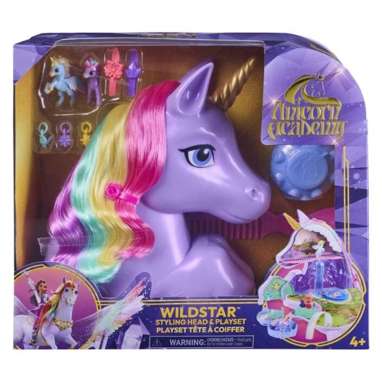 Slika  Wildstar frizerska glava i mini figurica 6077334 UNICORN ACADEMY