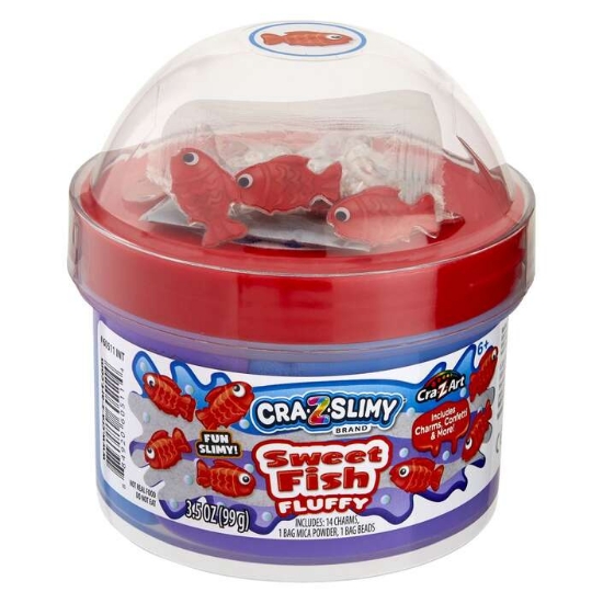 Slika Slime u posudici sa slatkim ribicama 60511 CRAZART 