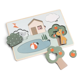 Slika Drvene puzzle - Deer friends