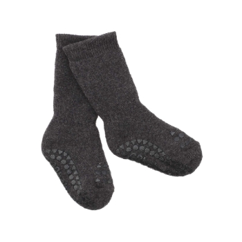 Slika Protuklizne čarape - pamuk - Dark Grey Melange