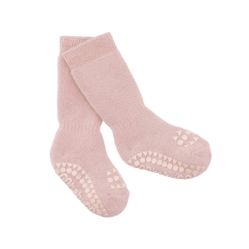 Slika Protuklizne čarape - pamuk - Dusty Rose