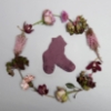 Slika Protuklizne čarape - pamuk - Misty Plum