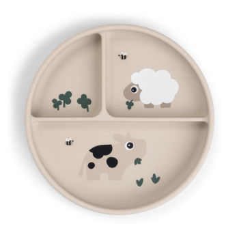 Slika Tanjur s odjeljcima - Tiny farm Sand Stick&Stay 