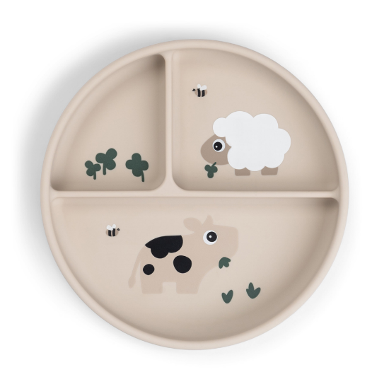 Slika Tanjur s odjeljcima - Tiny farm Sand Stick&Stay 