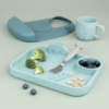 Slika Tanjur s odjeljcima Peekaboo - Deer friends Blue