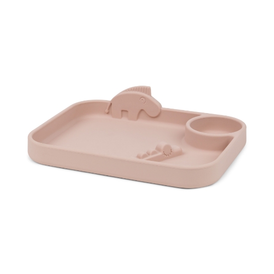 Slika Tanjur s odjeljcima Peekaboo - Deer friends Powder