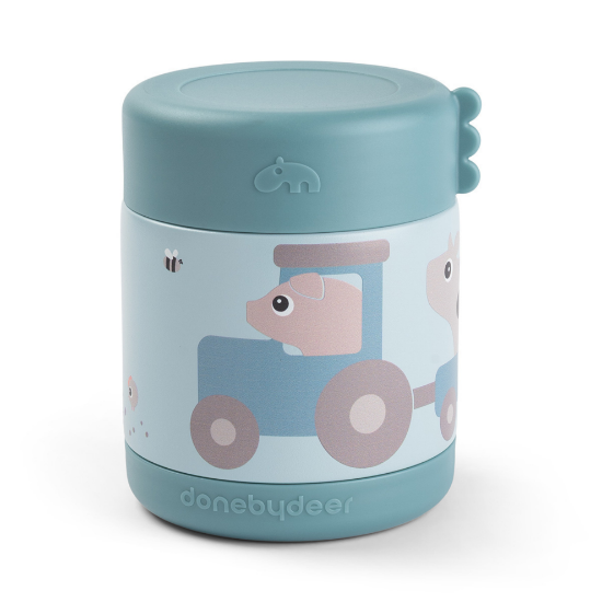 Slika Termo posuda za hranu - Tiny farm Blue 300 ml