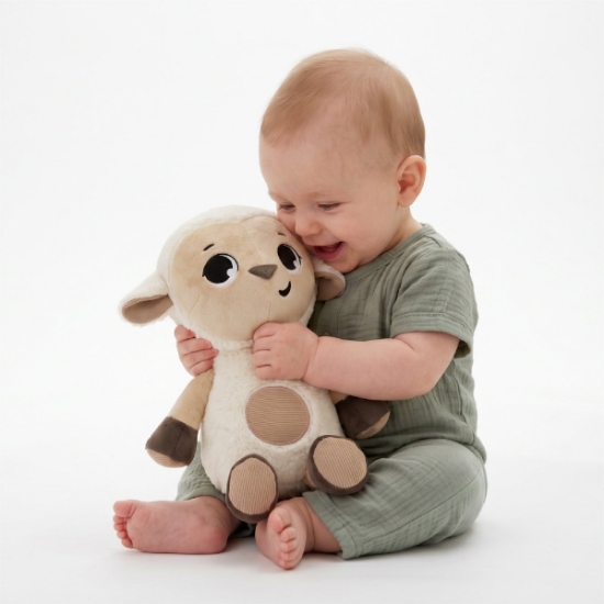 Slika Plišana igračka Sheep Snuggly Buddy - Farmers Funday Tiny Love