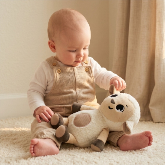 Slika Plišana igračka Sheep Snuggly Buddy - Farmers Funday Tiny Love