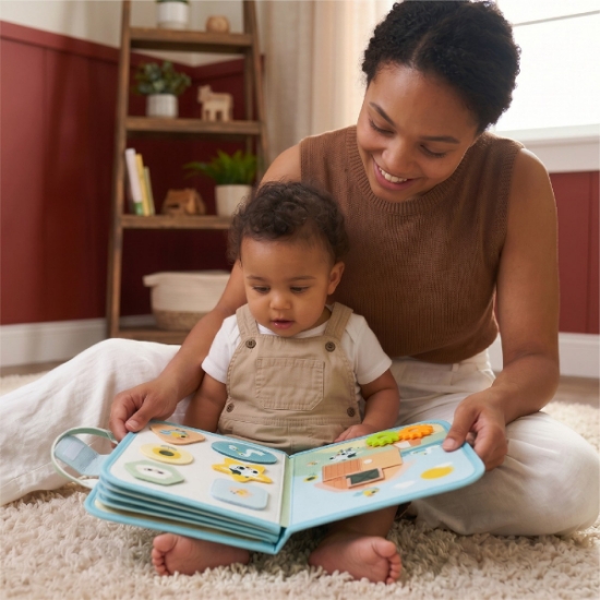 Slika Edukativna knjiga Grow & Play Busy Book - Farmers Funday Tiny Love 