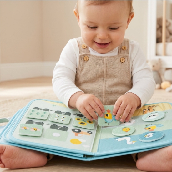 Slika Edukativna knjiga Grow & Play Busy Book - Farmers Funday Tiny Love 