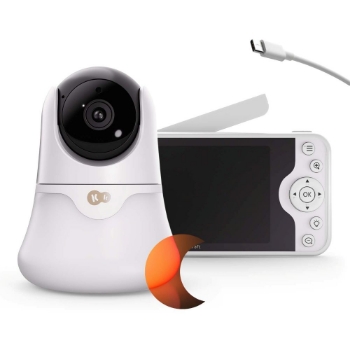 Slika NITEEYE GLOW bežični baby monitor s noćnim svjetlom, White Kinderkraft 