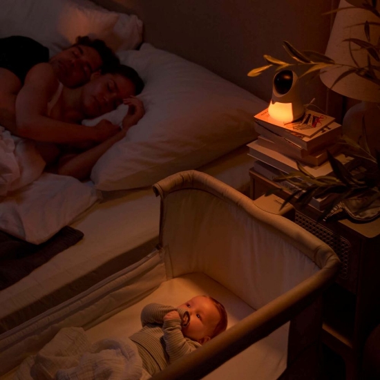 Slika NITEEYE GLOW bežični baby monitor s noćnim svjetlom, White Kinderkraft 