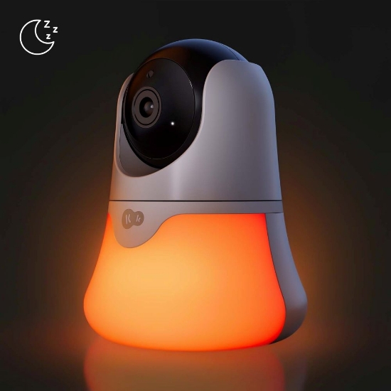 Slika NITEEYE GLOW bežični baby monitor s noćnim svjetlom, White Kinderkraft 