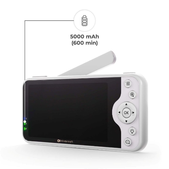 Slika NITEEYE GLOW bežični baby monitor s noćnim svjetlom, White Kinderkraft 