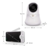 Slika NITEEYE GLOW bežični baby monitor s noćnim svjetlom, White Kinderkraft 