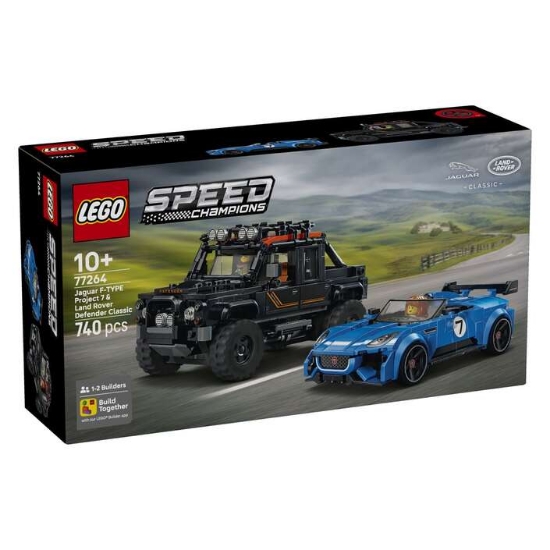 Slika LEGO® SPEED CHAMPIONS 77264 Jaguar Project 7 i Land Rover Defender