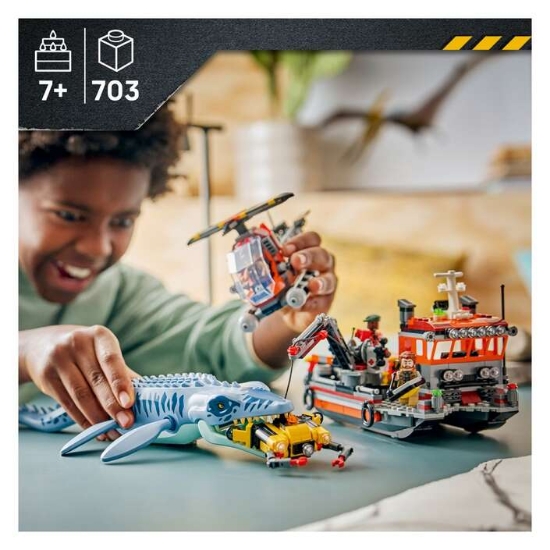 Slika LEGO® JURASSIC WORLD™ 77983 Napad mosasaura na brod