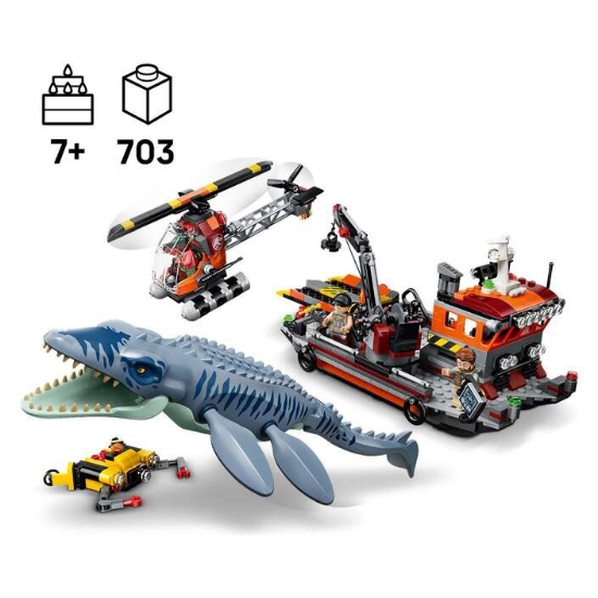 Slika LEGO® JURASSIC WORLD™ 77983 Napad mosasaura na brod