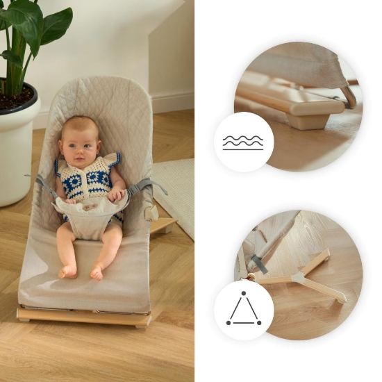 Slika Ležaljka MIMI, bež wooden Kinderkraft 