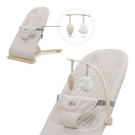 Slika Ležaljka MIMI, bež wooden Kinderkraft 