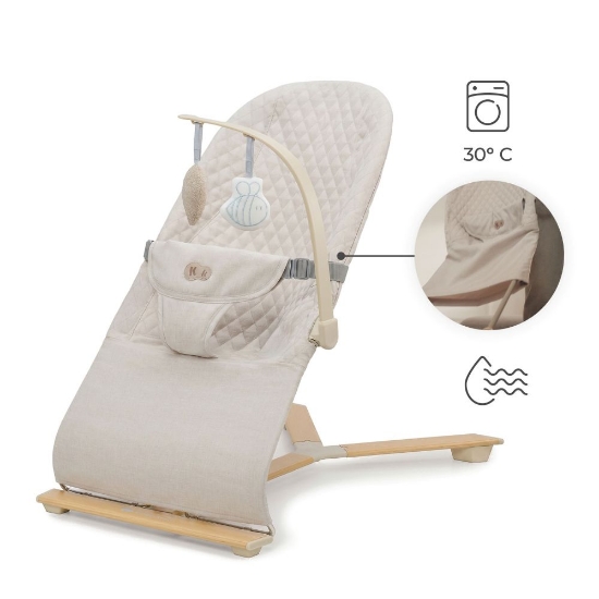 Slika Ležaljka MIMI, bež wooden Kinderkraft 