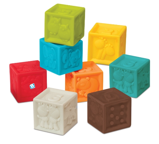 Slika Infantino igračka set gumenih kocki Senso Set - Balls, Blocks & Buddies