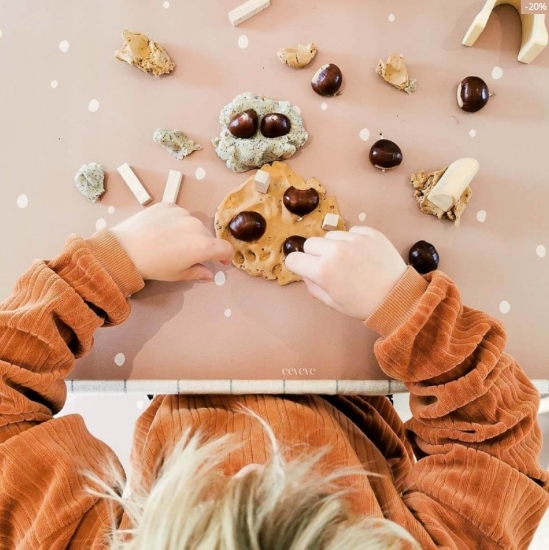 Slika Vinilna podloga za crtanje i kreiranje dots cinnamon eeveve® 