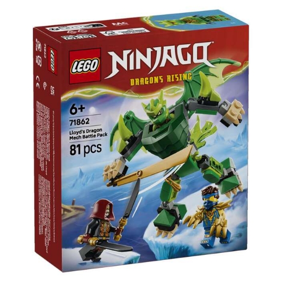 Slika LEGO® NINJAGO® 71862 Bojni komplet s Lloydovim mehaničkim zmajem
