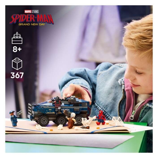 Slika LEGO® SUPER HEROES 76349 Spider-Man u potjeri za zatvorskim vozilom