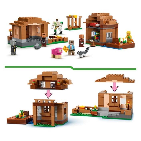 Slika LEGO® MINECRAFT® 21596 Napad evokera na selo