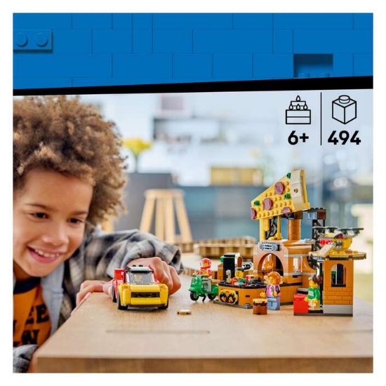 Slika LEGO® CITY 60496 Pizzeria s brzim dostavnim vozilima