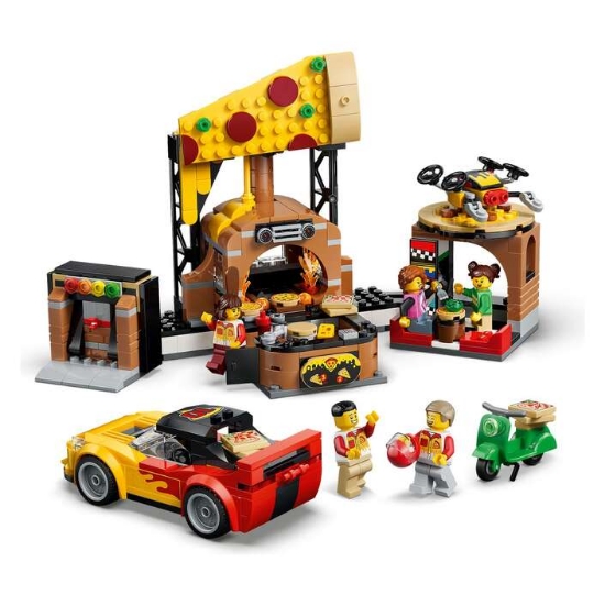 Slika LEGO® CITY 60496 Pizzeria s brzim dostavnim vozilima