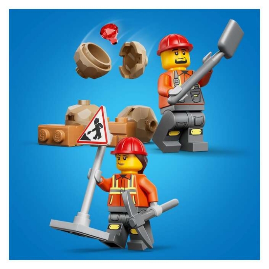 Slika LEGO® CITY 60480 Žuti bager s utovarivačem