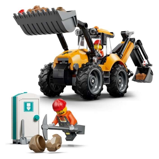 Slika LEGO® CITY 60480 Žuti bager s utovarivačem