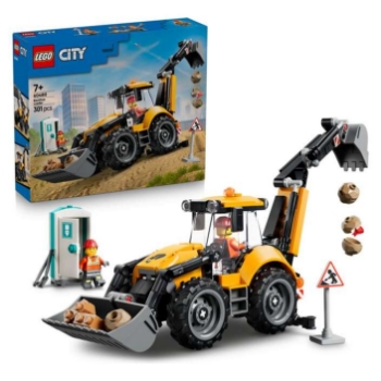 Slika LEGO® CITY 60480 Žuti bager s utovarivačem