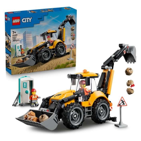 Slika LEGO® CITY 60480 Žuti bager s utovarivačem