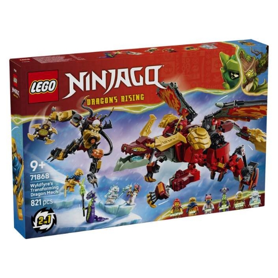 Slika LEGO® NINJAGO® 71868 Wyldfyrein transformirajući mehanički zmaj