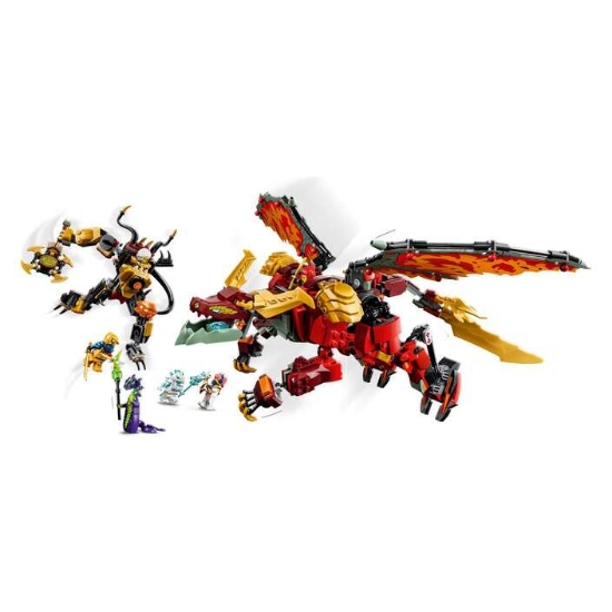 Slika LEGO® NINJAGO® 71868 Wyldfyrein transformirajući mehanički zmaj