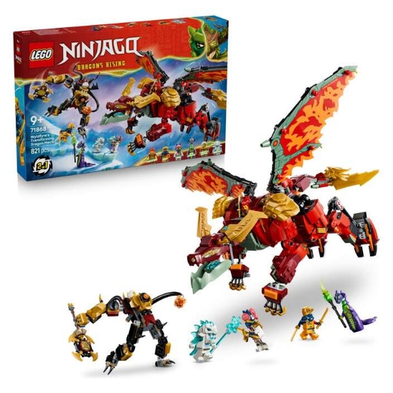 Slika LEGO® NINJAGO® 71868 Wyldfyrein transformirajući mehanički zmaj