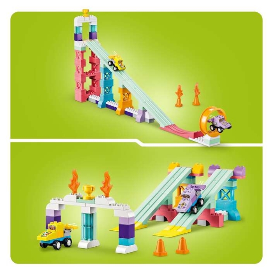 Slika LEGO® DUPLO® 10478 Kreativne 3 u 1 rampe s vozilima