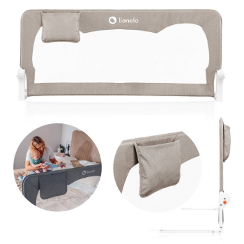 Slika Lionelo zaštitna ograda za krevet Hanna 150x66 cm, Beige Melange