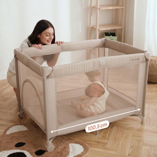 Slika Putni krevetić 2u1 Amelie, Beige Sand Lionelo 