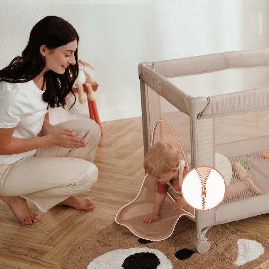 Slika Putni krevetić 2u1 Amelie, Beige Sand Lionelo 