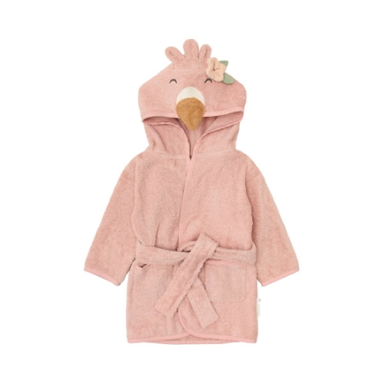 Slika Dječji ogrtač za kupanje Flamingo 74/80 - Little Dutch