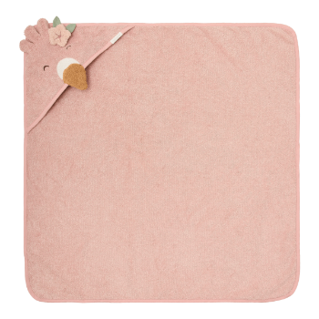 Slika Ručnik s kapuljačom Flamingo 100x100cm - Little Dutch
