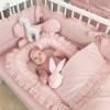 Slika Ogradica za krevetić Royal Powder Pink 180x30cm - MimiNu