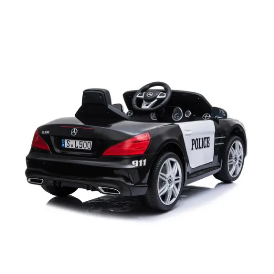 Slika SL500 policijski auto na akumulator Black - Mercedes