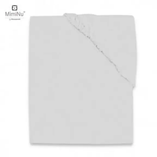Slika Pamučna plahta s elastičnom trakom 120x60 cm -grey - MimiNu